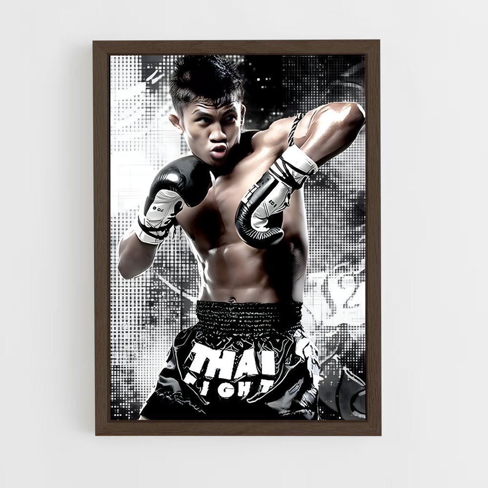 Poster Combat d'Ombres – affiche Kick-boxing (vue 5)